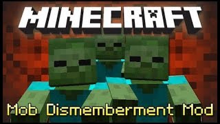 Minecraft  MOB DISMEMBERMENT MOD!