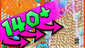 140+ NINJAS!! :: Bloons TD Battles :: EPIC LATE GAME BANANZA