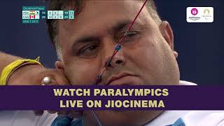 Rakesh Kumar taking charge in the quarters | Paralympics Archery Highlights | JioCinema screenshot 3