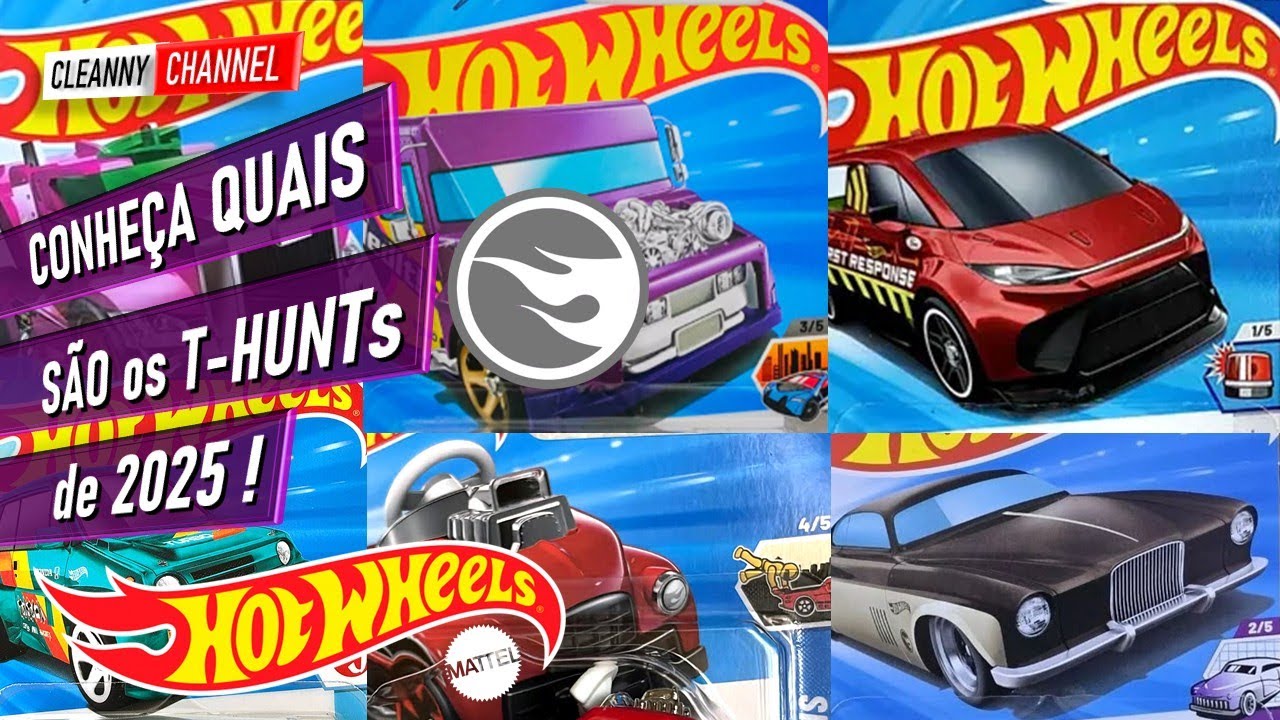 CONHEÇA os HOT WHEELS T-HUNTs de 2025 [PT-BR] Cleanny channel 1715