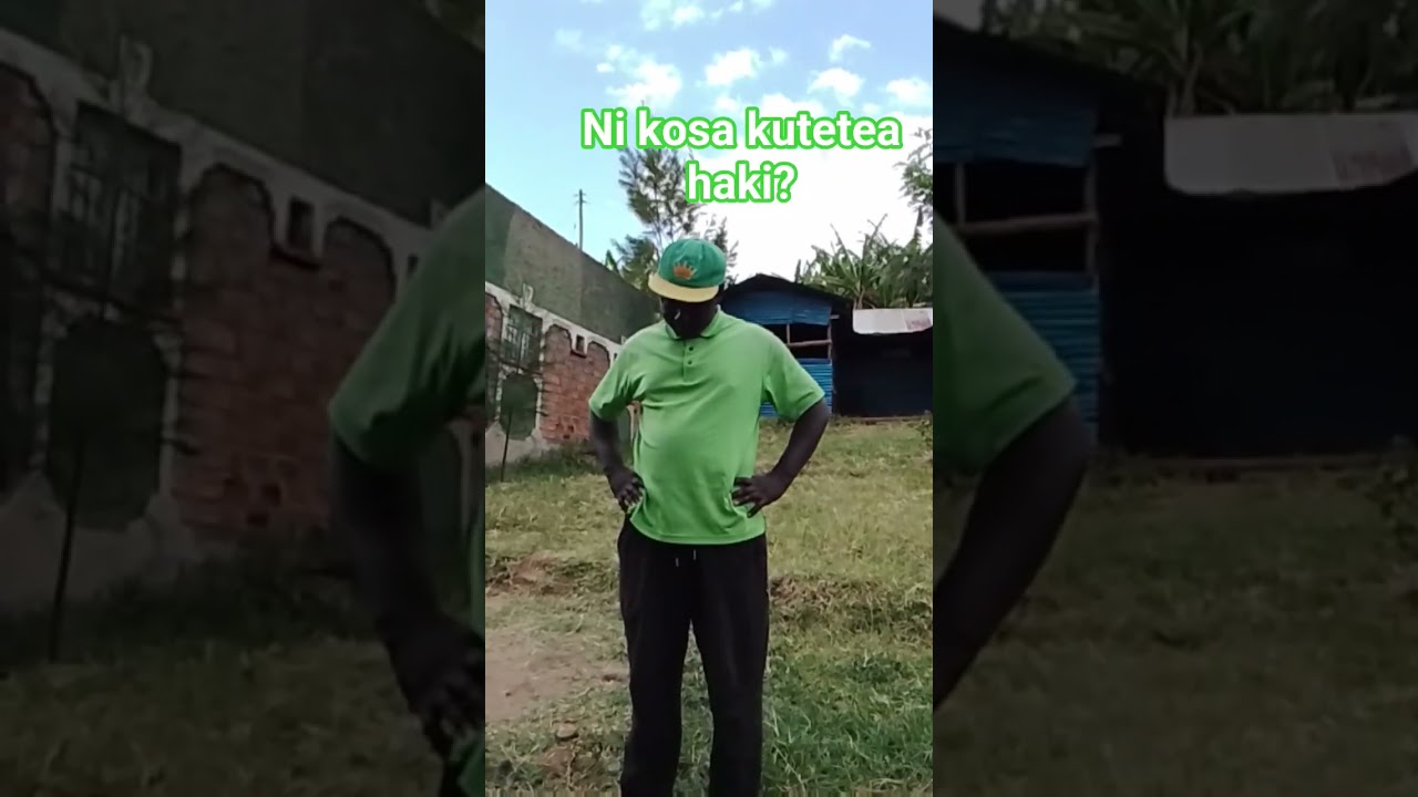 Ni kosa kutetea haki -wema Hauozi back scene