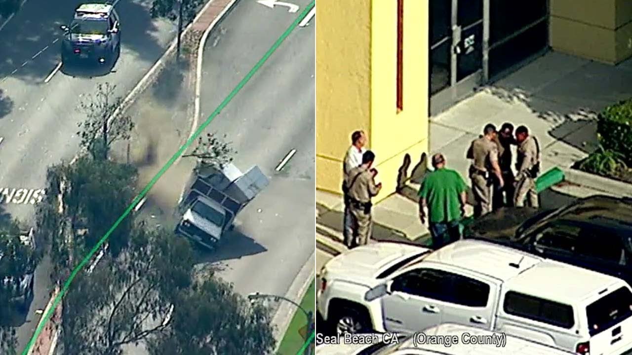 orange county movie RAW VIDEO: OC chase suspect in custody after PIT maneuver, crash | ABC7