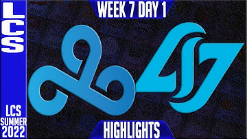 C9 vs CLG Highlights | LCS Summer 2022 W7D1 | Cloud9 vs Counter Logic Gaming
