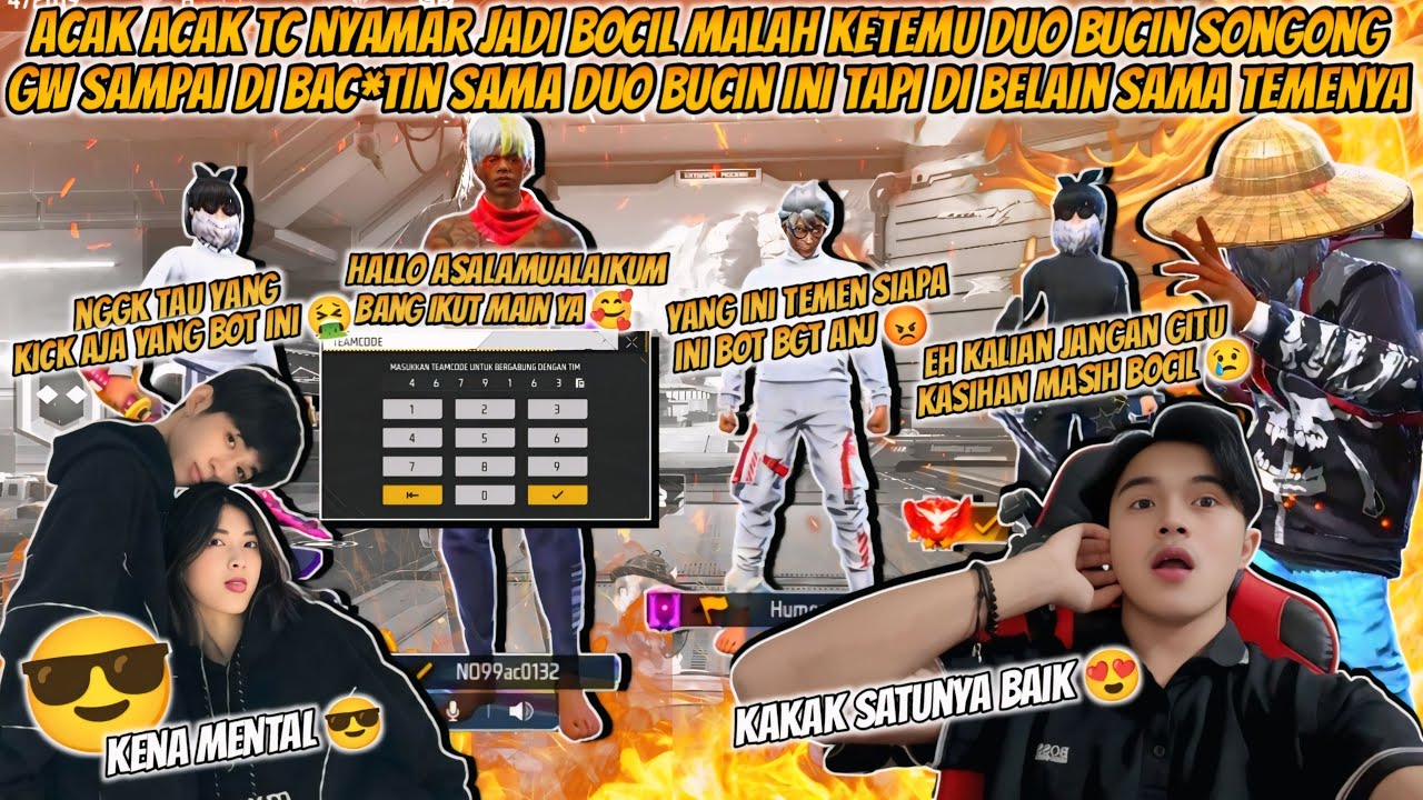 ACAK-ACAK TC NYAMAR JADI BOCIL KETEMU DUO BUCIN SONGONG GW DI BAC*TIN MALAH DI BELAIN SAMA TEMENYA!!