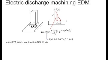 Electric discharge machining EDM with Ansys Workbench APDL commands  (rp=variable)