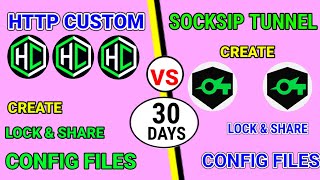 How to create 30 days config files for Http Custom VPN and socksip tunnel vpn for online safety screenshot 5