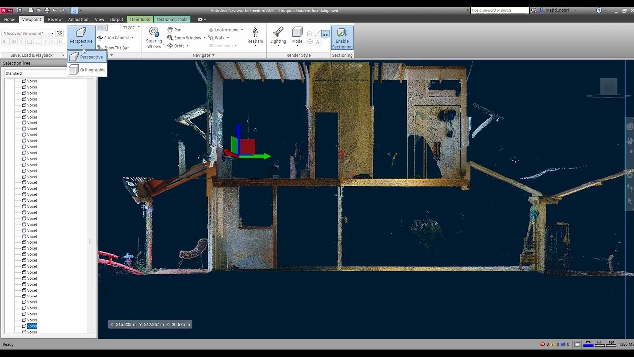 Navisworks Freedom   How to Measure on Point Cloud v2