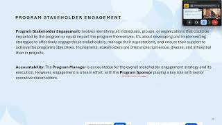 PgMP - Stakeholder Engagement - PgMP Hard questions