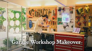 I turned my Cluttered Garage into a Dream Workshop