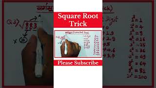 वर्गमूल ट्रिक(Square Root Trick)