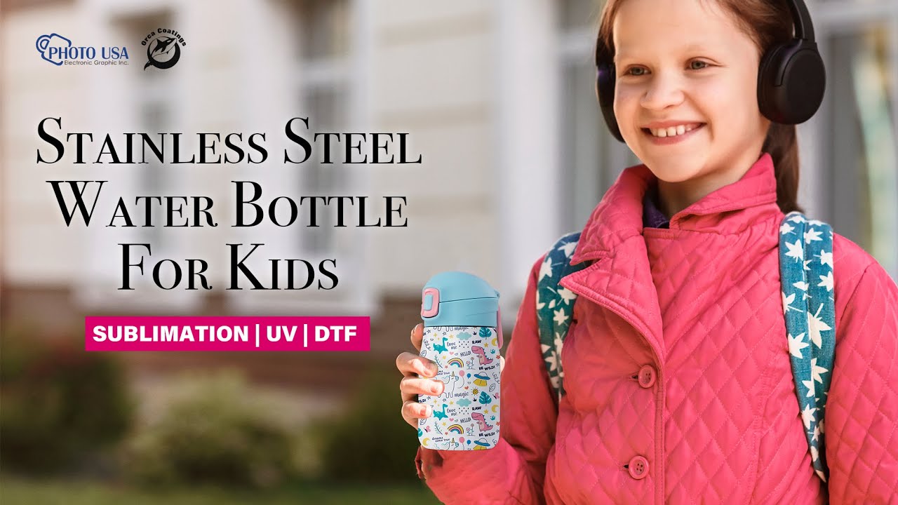 11 oz./340 ml Sublimation Stainless Steel Toddler Kids Water Bottle -  Orcacoatings, the Best-Selling Sublimation product brand