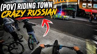 POV Riding town Crazy Russian