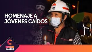 Homenaje a jóvenes que perdieron la vida en las manifestaciones