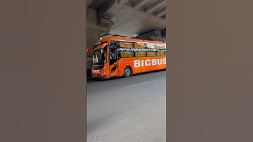 Beautiful Volvo 🧡9600s sleeper bigbus travels in Hyderabad #volvo #bigbus #bus #shorts