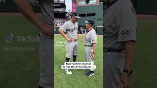 Legend 🤝 legend #mlb #yankees #allstargame #aaronjudge