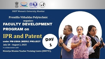 Faculty Development Program on IPR & Patent || P V Polytechnic || Part 2
