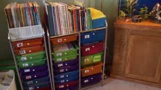 We Organize our Homeschool Room with Workboxes