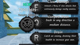 Vampire Ability Showcase | Ability Arena