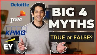 Big 4 Accounting Myths, True or False?|KPMG, EY, Deloitte, PwC| Internships, Job opportunities &more