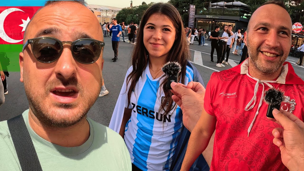 Azerbaycan - Bakü  | Karabağ Maçına Geldim! 🇦🇿~410