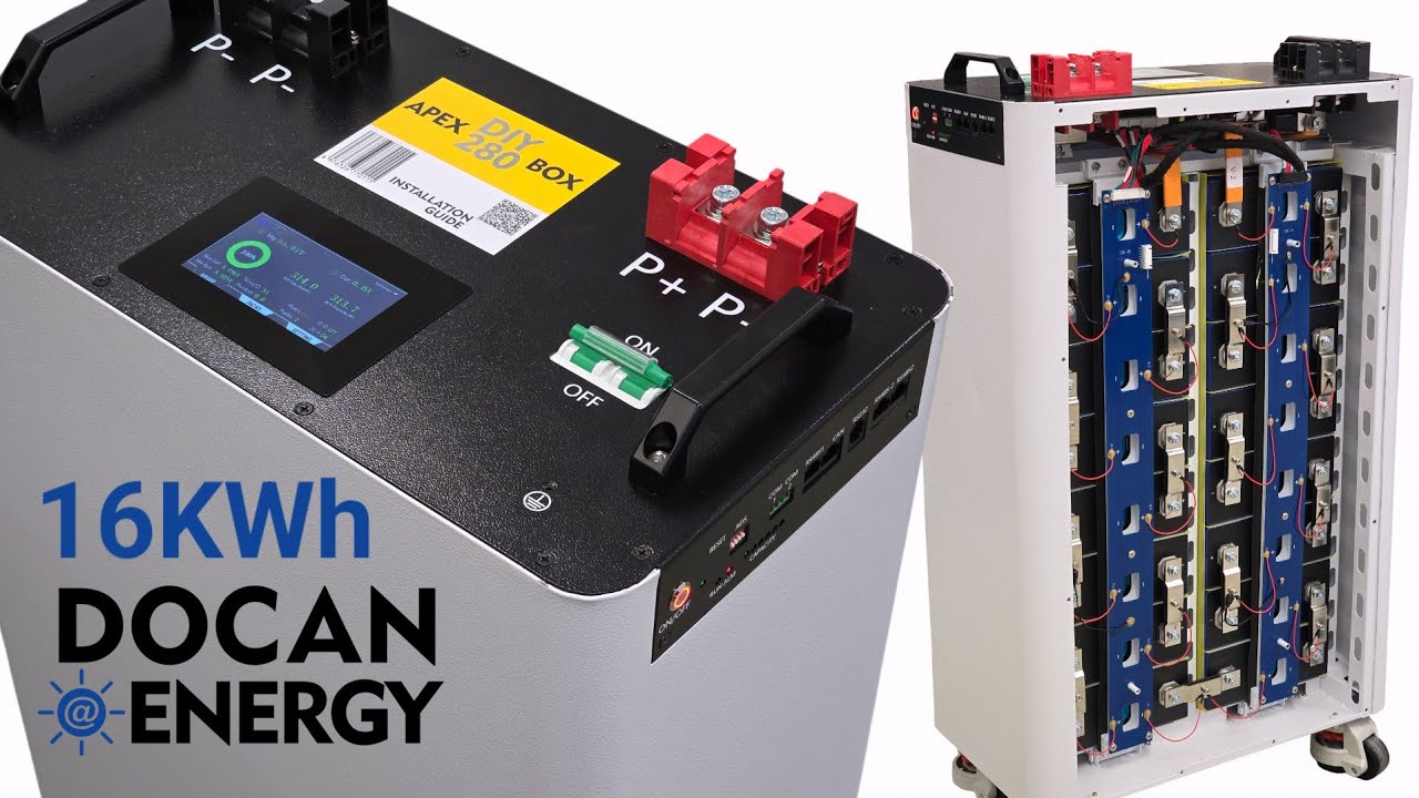 DOCAN Power 51.2V 314Ah DIY Battery Box Assembly and Capacity Testing of the EVE 31MB LiFePO4.