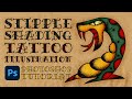 Stipple Shading Tattoo Illustration Photoshop Tutorial (+ FREE PS Brushes!)