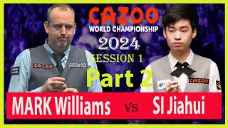 Mark William vs Si Jiahui | Cazoo World Championship 2024 | #snooker2024 | #markwilliams