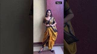 Elegant Poses In Saree #howtopose #nauvarilook #ashortaday | @santoshi_megharaj