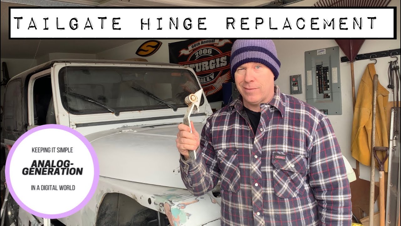 Tailgate Hinge Replacement - 1995 Jeep Wrangler YJ Project Episode 10 -  YouTube