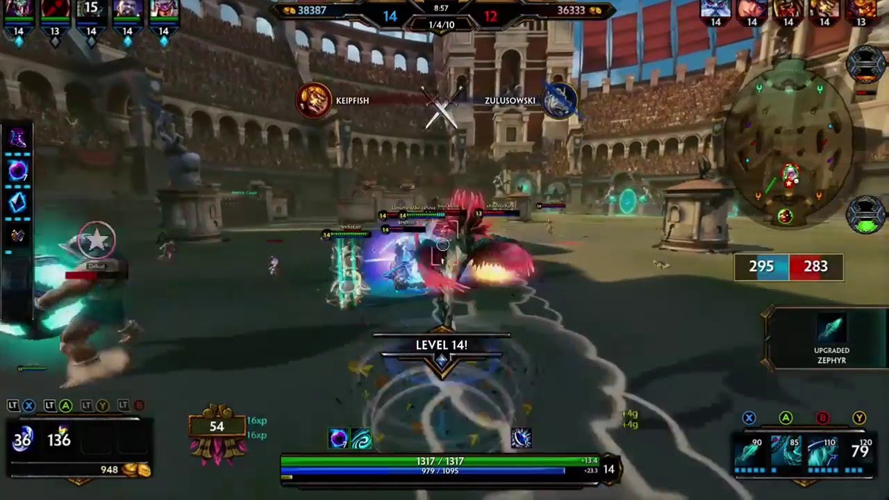 SMITE Xbox One Gameplay - Kukulkan -triple kill in arena - YouTube