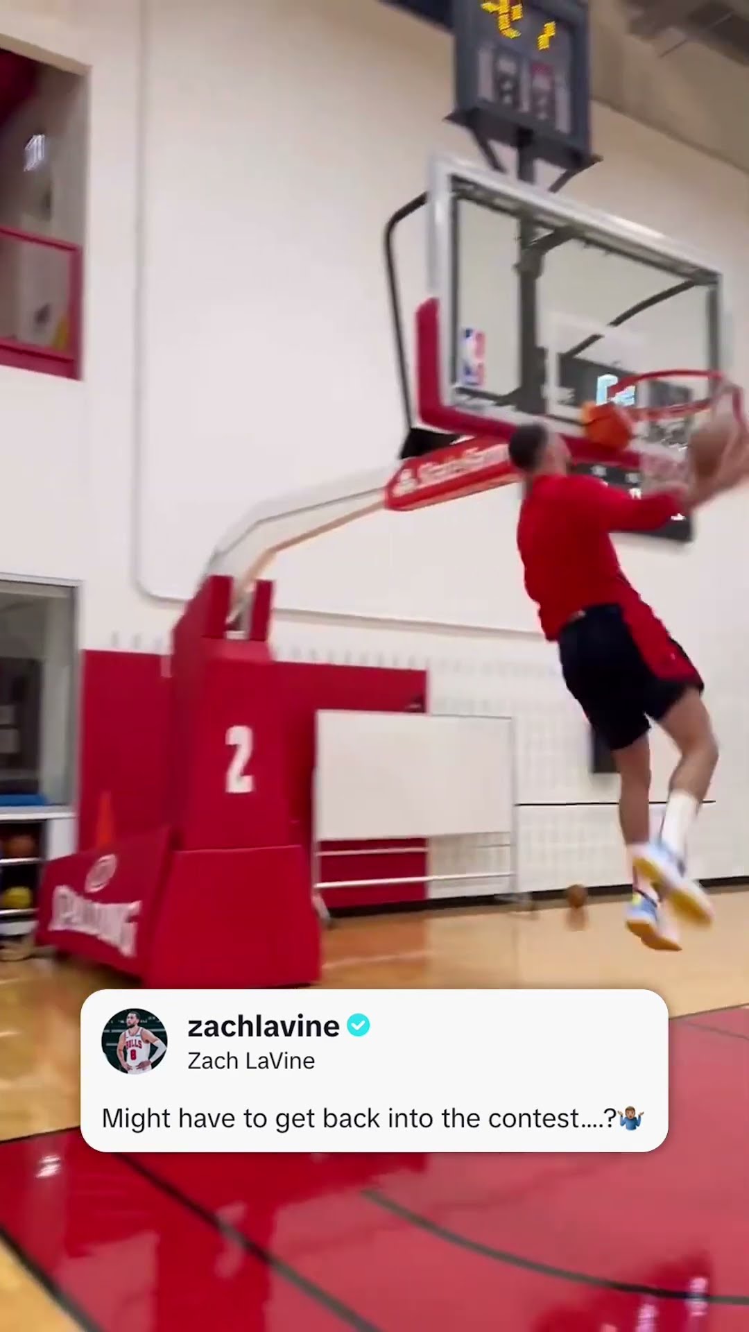 Zach LaVine said he might have to get back into the Dunk Contest ??