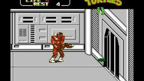 Teenage Mutant Ninja Turtles II - The Arcade Game Boss Battle #8 - General Traag