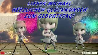 WiMiX.de → Michael 0001 Happy Birthday Herzlichen Glückwunsch zum Geburtstag, Gratulation, ZOOBE screenshot 3