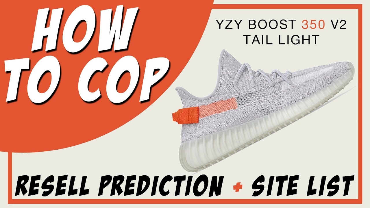 yeezy tail light resale