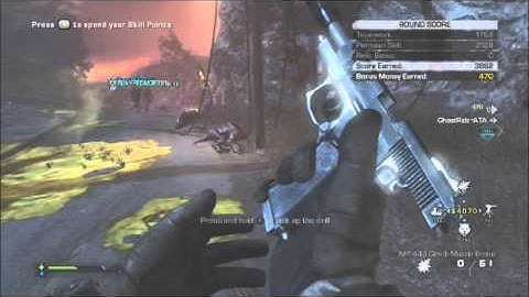 COD Ghost: Extinction slide knife kill on alien scout (in slow motion)