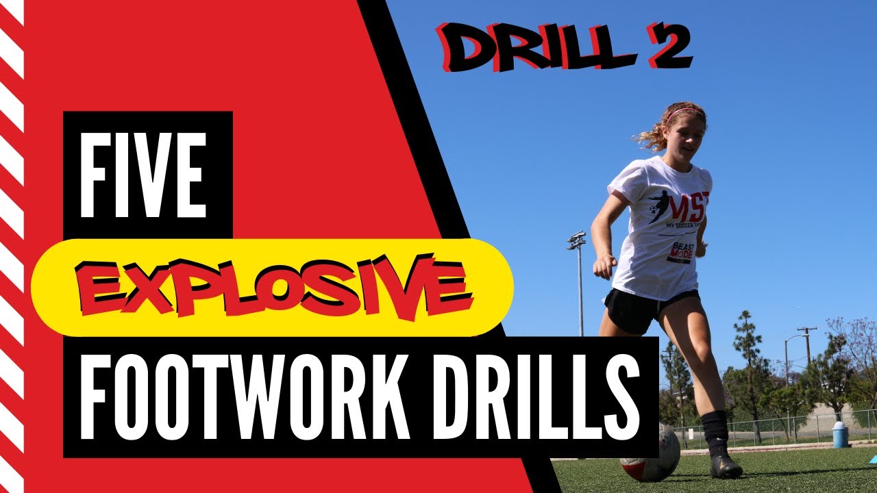 Five Explosive Footwork Drills for Soccer The Roll Roll Stepover Explode YouTube