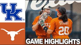 #4 Texas vs Kentucky | GAME HIGHLIGHTS | Apr 24, 2026 | College Softball 2026