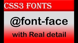 css3 tutorial  - css3 fonts (@font-face)