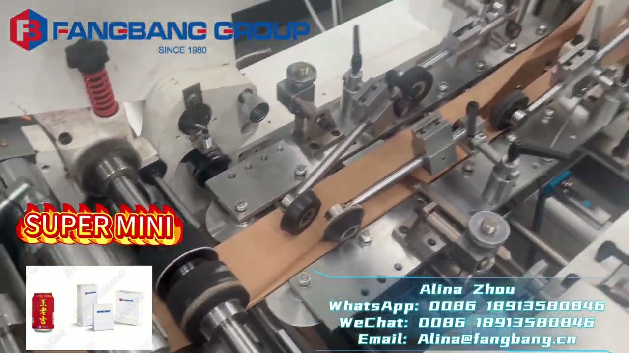 Roll-fed Square Bottom Paper Bag Machine- Super Mini size