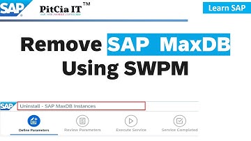 How to Uninstall SAP MaxDB Completely using SWPM