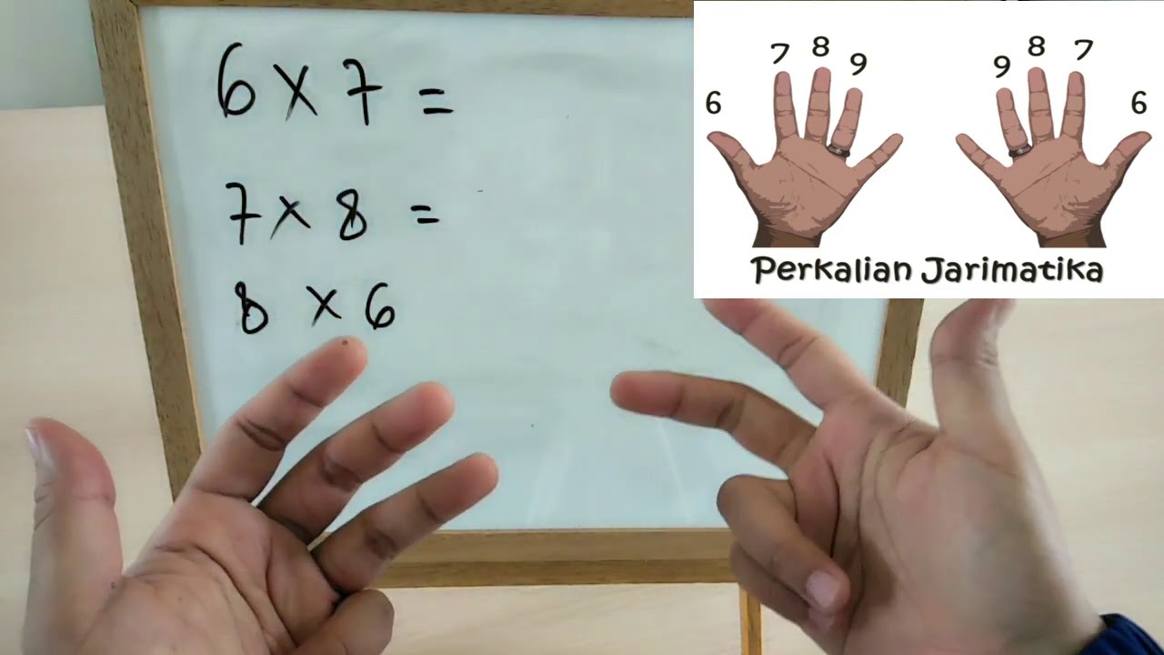 Berlatih perkalian dasar dengan jari - YouTube