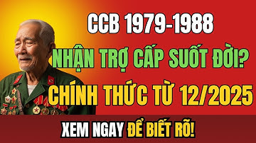 CHÍNH THỨC Tháng 12/2025: Cựu Chiến Binh 1979–1988 Được Nhận Trợ Cấp Suốt Đời?