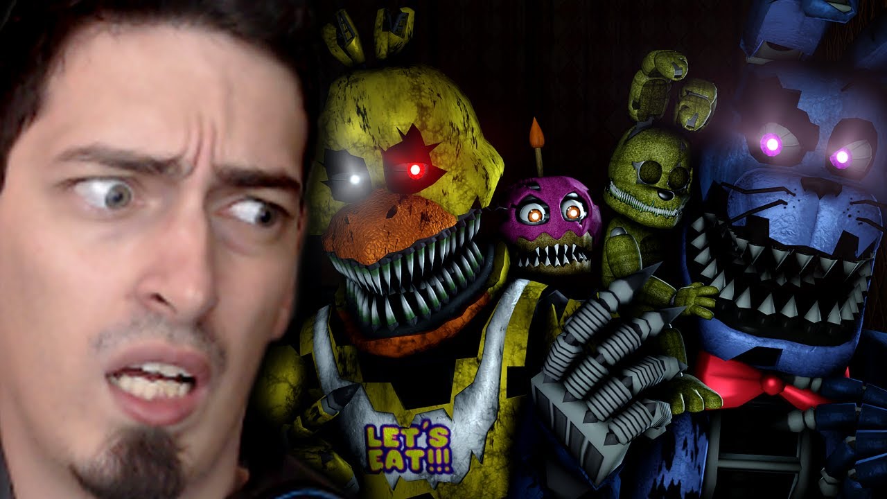 VOCÊ NÃO PODE ESCAPAR DO NIGHTMARE! FNAF 4 DOOM com @MrGuinas e  @GabsYT.OFICIAL 