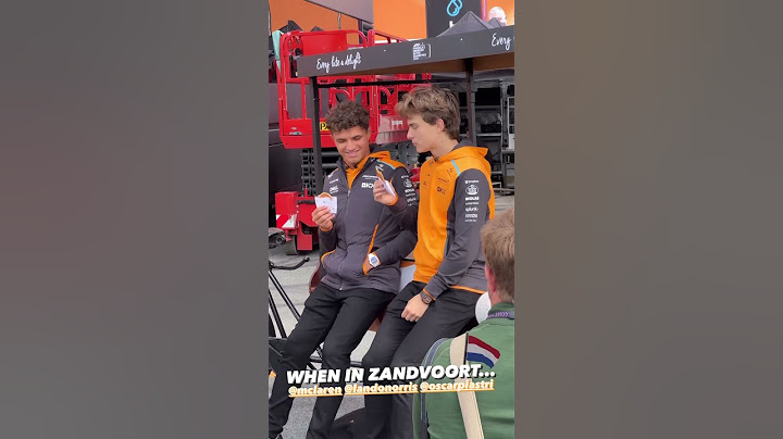 Oscar Piastri and Lando Norris eating waffles at the Paddock - Dutch Grand Prix 2024 #mclarenf1