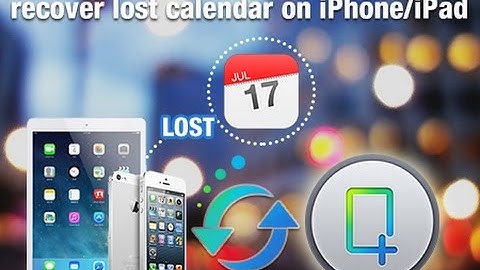 How to Recover Deleted Calendar on iPhone