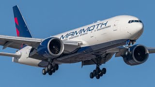 Mammoth Freighter - Boeing 777-200 LRMF arrives at Fort Worth.