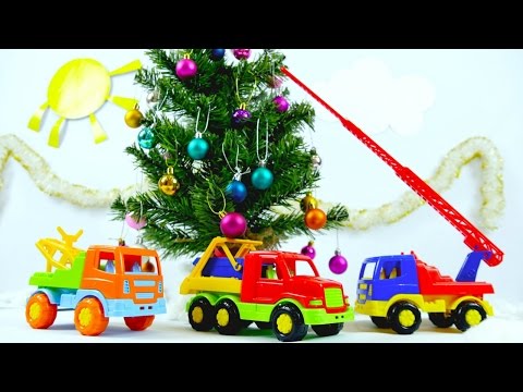 Videos For Kids On #PlayToyTV. Toy Cars Decorate Christmas Tree. Видео для детей про машинки.