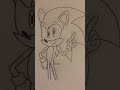 Drawing sonic the hedgehog
