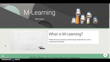 M-Learning ~ BYOD (Bring Your Own Device)