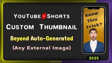 How to Add Custom Thumbnail on YouTube Shorts | Change YouTube Shorts Cover Photo with Any Image